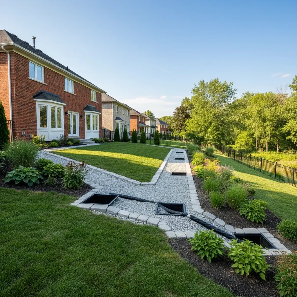 Professional Drainage service by Signature Landscaping Oshawa in Oshawa